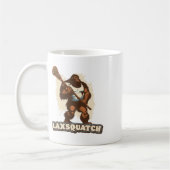 Laxsquatch! Bigfoot Lacrosse Player Funny Sasquatc Kaffeetasse (Links)
