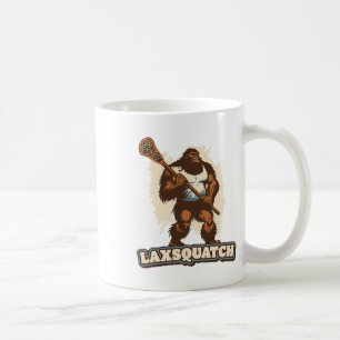 Laxsquatch! Bigfoot Lacrosse Player Funny Sasquatc Kaffeetasse