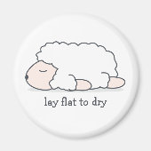 Lay Flat to Dry Sheep Magnet (Vorne)