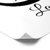 Layan – Arabic Thuluth Calligraphy Name ArtT-Shir Poster (Ecke)