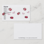 Laybugs u. Herz-Visitenkarte Visitenkarte (Vorne/Hinten)