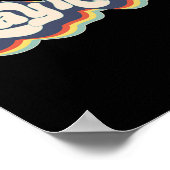 Layenname Personalisierter Nachname Vorname Ebene Poster (Ecke)