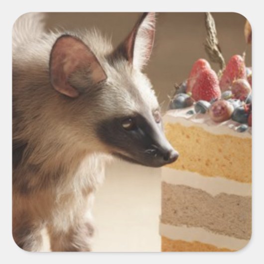 Layer Cake & Hyena Sticker (Vorderseite)