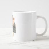 Layered Abstract Shape Collage Print Jumbo-Tasse (Rechts)