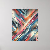 Layered Abstrakt Spray Paint Leinwanddruck (Vorderseite)