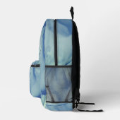 Layered Aqua Bedruckter Rucksack (Rechts)