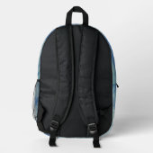 Layered Aqua Bedruckter Rucksack (Rückseite)