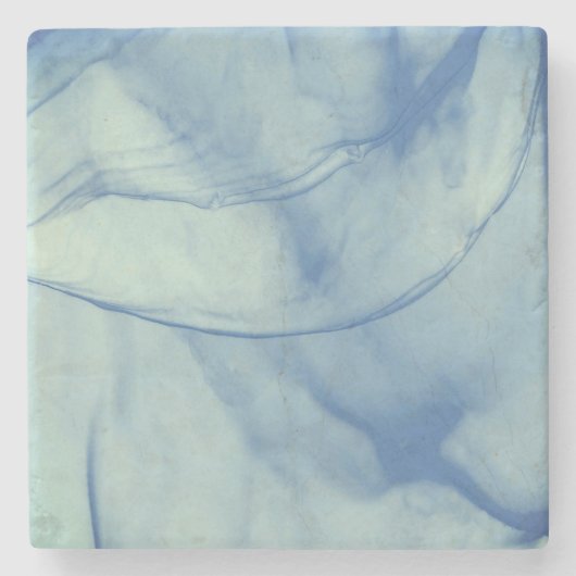 Layered Aqua Steinuntersetzer (Vorderseite)