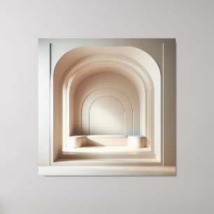 Layered Arch Niche Leinwanddruck