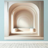 Layered Arch Niche Leinwanddruck (Insitu (Holzboden))