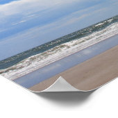 Layered Beach View Poster (Ecke)