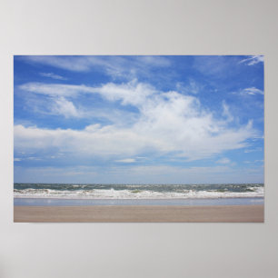 Layered Beach View Poster