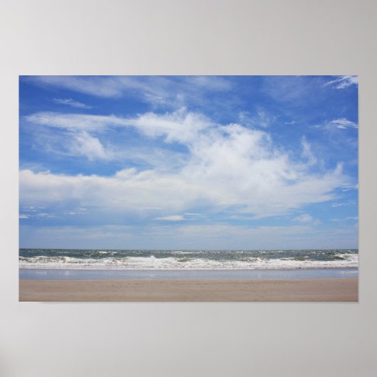Layered Beach View Poster (Vorne)