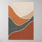 Layered Bio Formen Art Poster (Vorne)