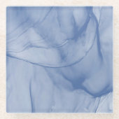 Layered Blue Glasuntersetzer (Vorderseite)