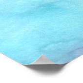 Layered Blues Abstrakte Malerei Poster (Ecke)