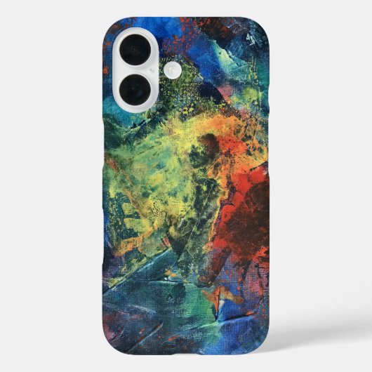 Layered Brushstrokes-Hand Painted Abstract Art Case-Mate iPhone Hülle (Rückseite)