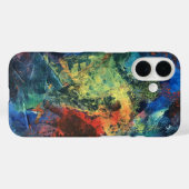 Layered Brushstrokes-Hand Painted Abstract Art Case-Mate iPhone Hülle (Rückseite (Horizontal))