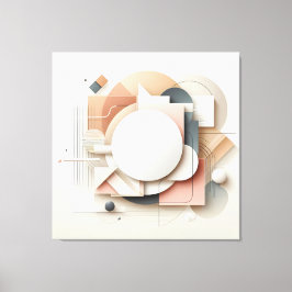 Layered Dimensional Forms Leinwanddruck