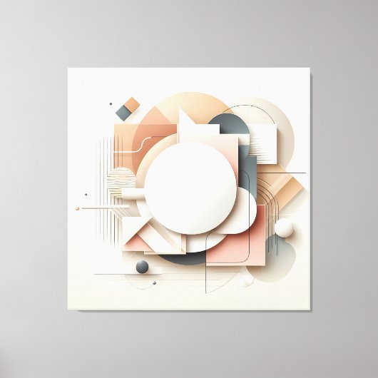 Layered Dimensional Forms Leinwanddruck (Vorderseite)