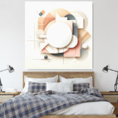 Layered Dimensional Forms Leinwanddruck (Insitu (Schlafzimmer))