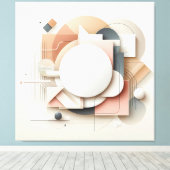 Layered Dimensional Forms Leinwanddruck (Insitu (Holzboden))