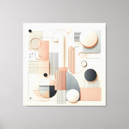 Layered Dimensional Harmony Leinwanddruck