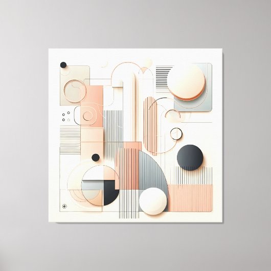 Layered Dimensional Harmony Leinwanddruck (Vorderseite)