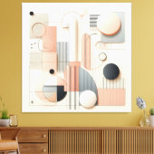 Layered Dimensional Harmony Leinwanddruck (Insitu (Wohnzimmer))