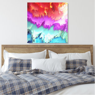 "Layered Dreamscape" Abstrakte Kunst Leinwanddruck