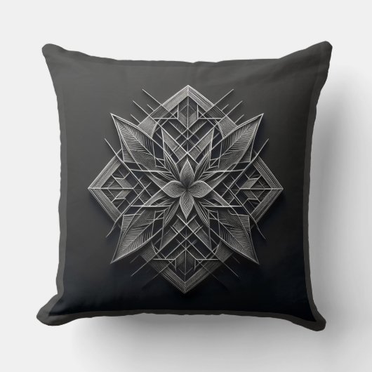 Layered Filigree Bloom Kissen (Vorderseite)