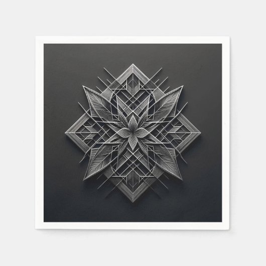 Layered Filigree Bloom Serviette (Vorderseite)