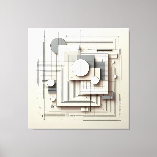 Layered Geometric Fusion Leinwanddruck (Vorderseite)