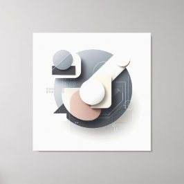 Layered Geometry Spherework Leinwanddruck