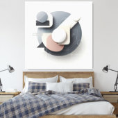 Layered Geometry Spherework Leinwanddruck (Insitu (Schlafzimmer))