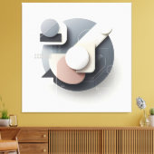 Layered Geometry Spherework Leinwanddruck (Insitu (Wohnzimmer))