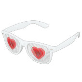 Layered Heart Design Partybrille (Schrägansicht)