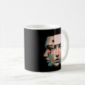 Layered Human Identity Art-Observer Self Abstract Kaffeetasse (VorderseiteRechts)