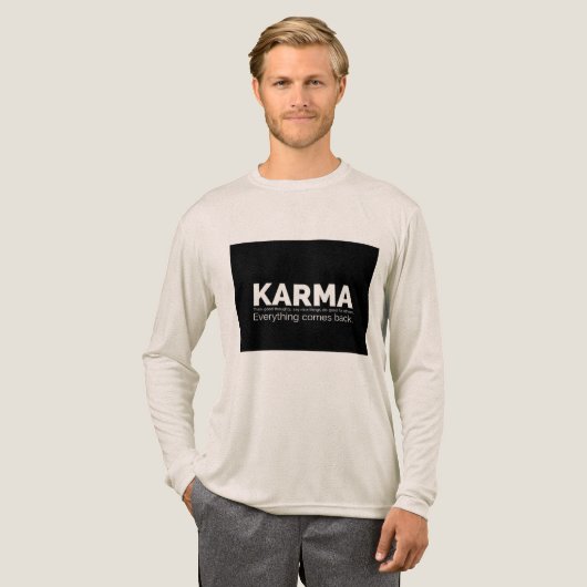 Layered in Attitude Tri-Blend Shirt (Volle Vorderseite)