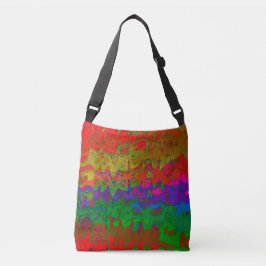 "Layered in Color" Cross Body Tote Bag Tragetaschen Mit Langen Trägern