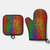"Layered in Color" Oven Mitt & Potholder Set (Vorderseite)