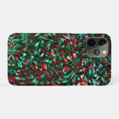 Layered Kurven, grün und bordeauxrot Case-Mate iPhone Hülle (Rückseite (Horizontal))