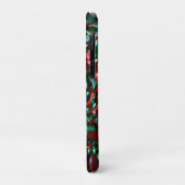 Layered Kurven, grün und bordeauxrot Case-Mate iPhone Hülle (Hinten/Links)