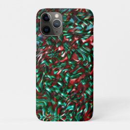 Layered Kurven, grün und bordeauxrot Case-Mate iPhone Hülle