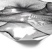 Layered Lace Labyrinth Dekorationsvorlage Linienku Poster (Ecke)