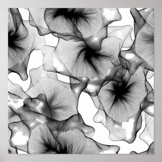 Layered Lace Labyrinth Dekorationsvorlage Linienku Poster (Vorne)