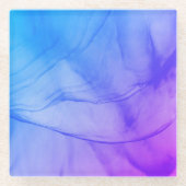 Layered Lila Glasuntersetzer (Vorderseite)