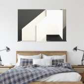 Layered Minimalist Abstract Art Leinwanddruck (Insitu (Schlafzimmer))