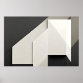 Layered Minimalist Abstract Art Poster (Vorne)