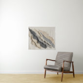 Layered Neutral Abstrakt Textur Moderne Bio Wandteppich (Beispiel (Horizontal))